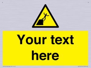 Custom Warning unstable cliff edge